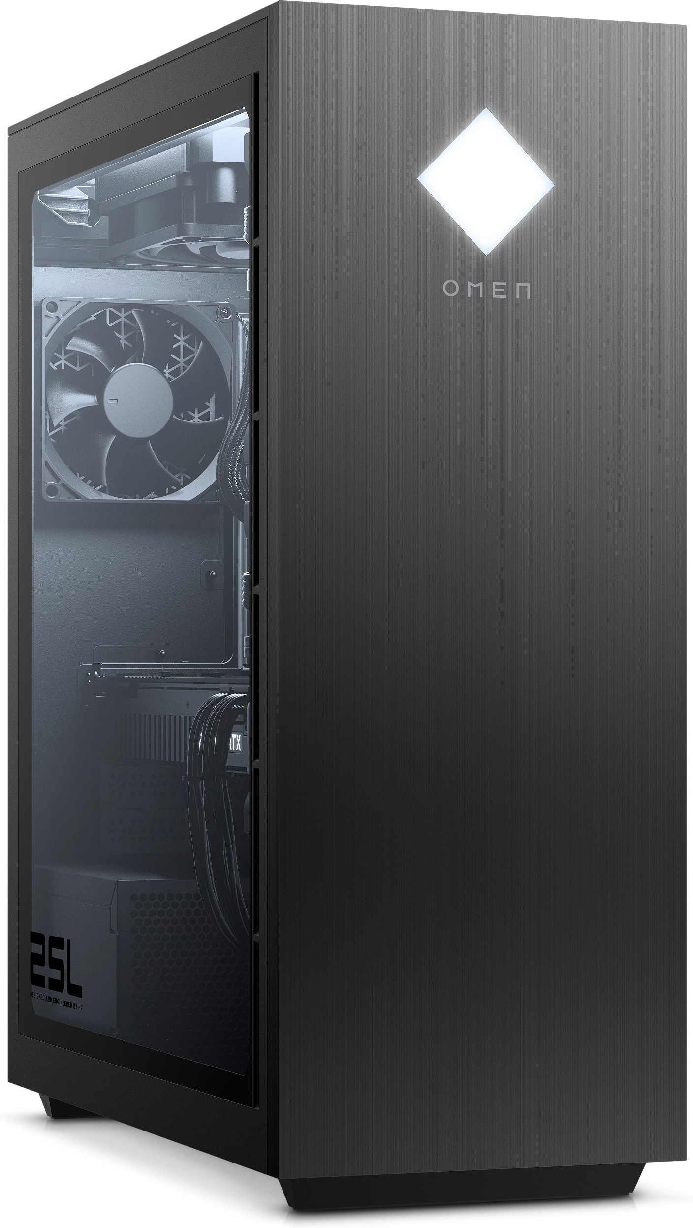 HP OMEN 25L - GT12-0300ng, 3700X 16 TB GB GDDR6 GB Gaming 512 SSD AMD 1 Grafikspeicher mit RAM, PC HDD, Prozessor