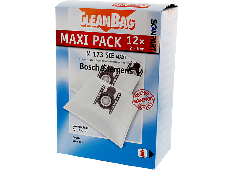 SCANPART Maxi BSH Porzsák 12db