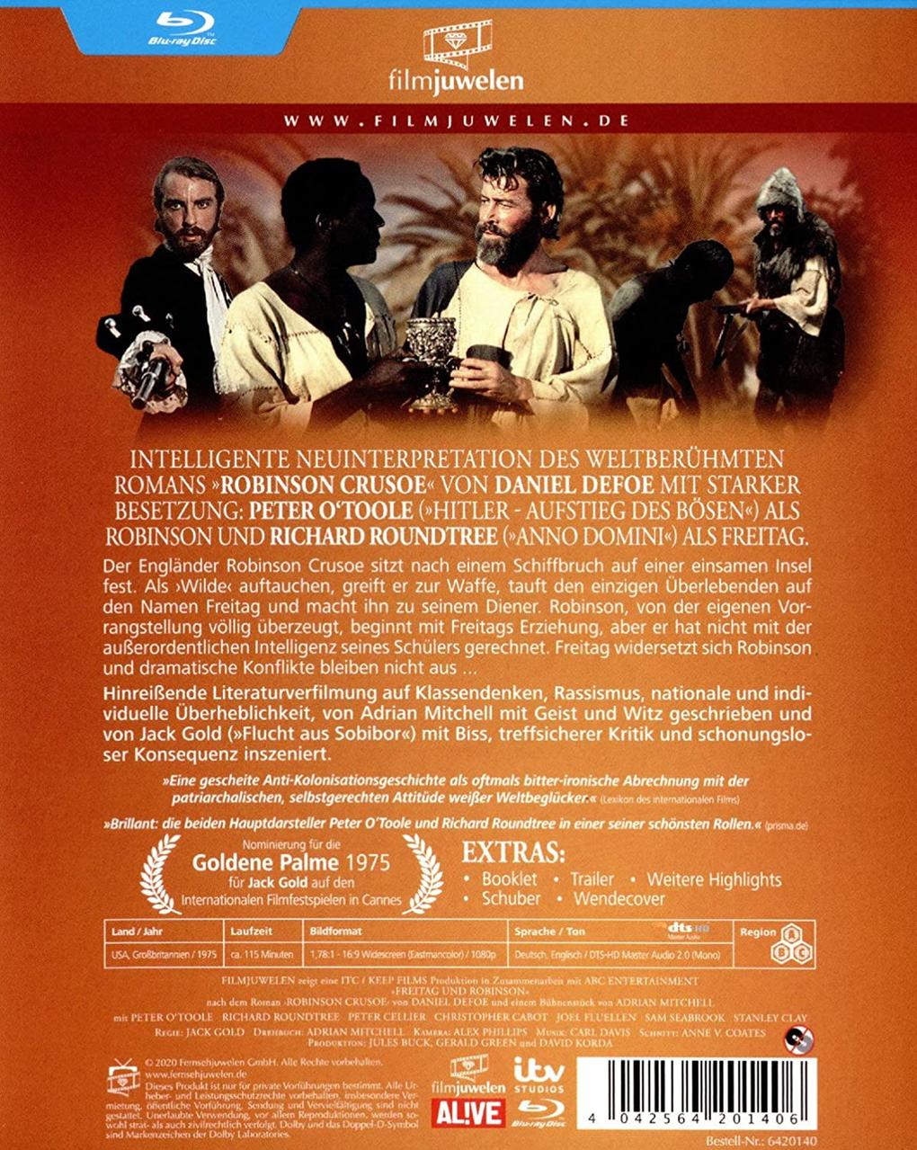 DVD-Cover. Drei Männer in historischer Kleidung. Weißer Hintergrund. Text und Filmtitel.