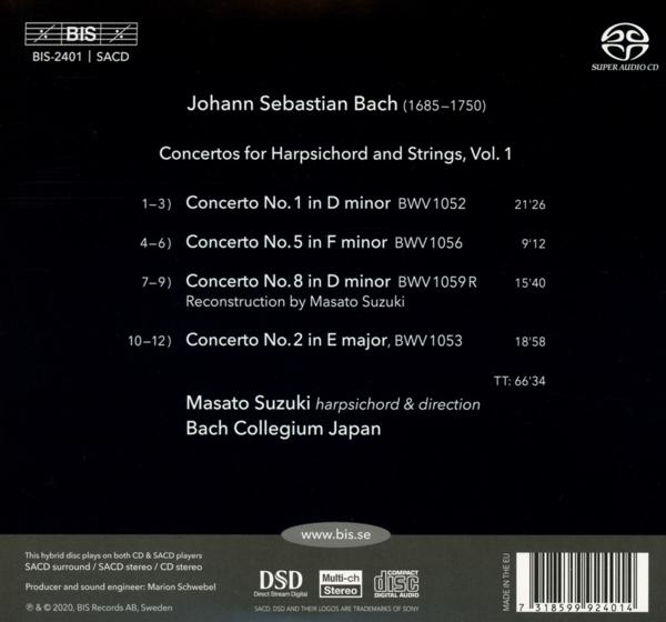 Bach Collegium Japan / Suzuki - Concertos For Harpsichord Vol.1 CD
