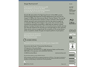 Matsuev,Denis/Chailly,Riccardo/Lucerne Festival O. - PIANO CONCERTO NO. 3 - ETUDE-TABLEAU, OP. 39/2 - V  - (Blu-ray)