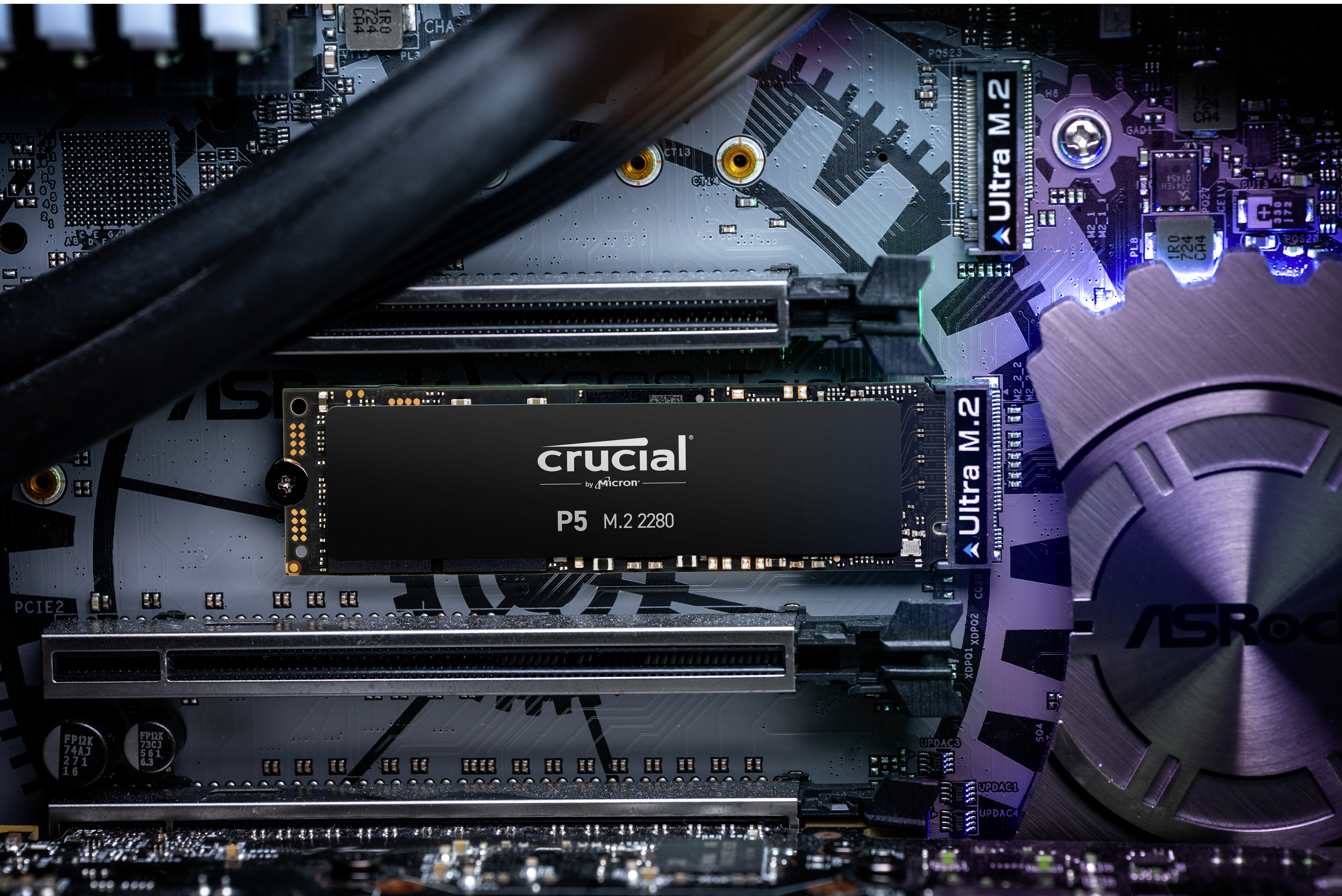 CRUCIAL P5 Festplatte, 1 TB SSD M.2 via PCIe, intern