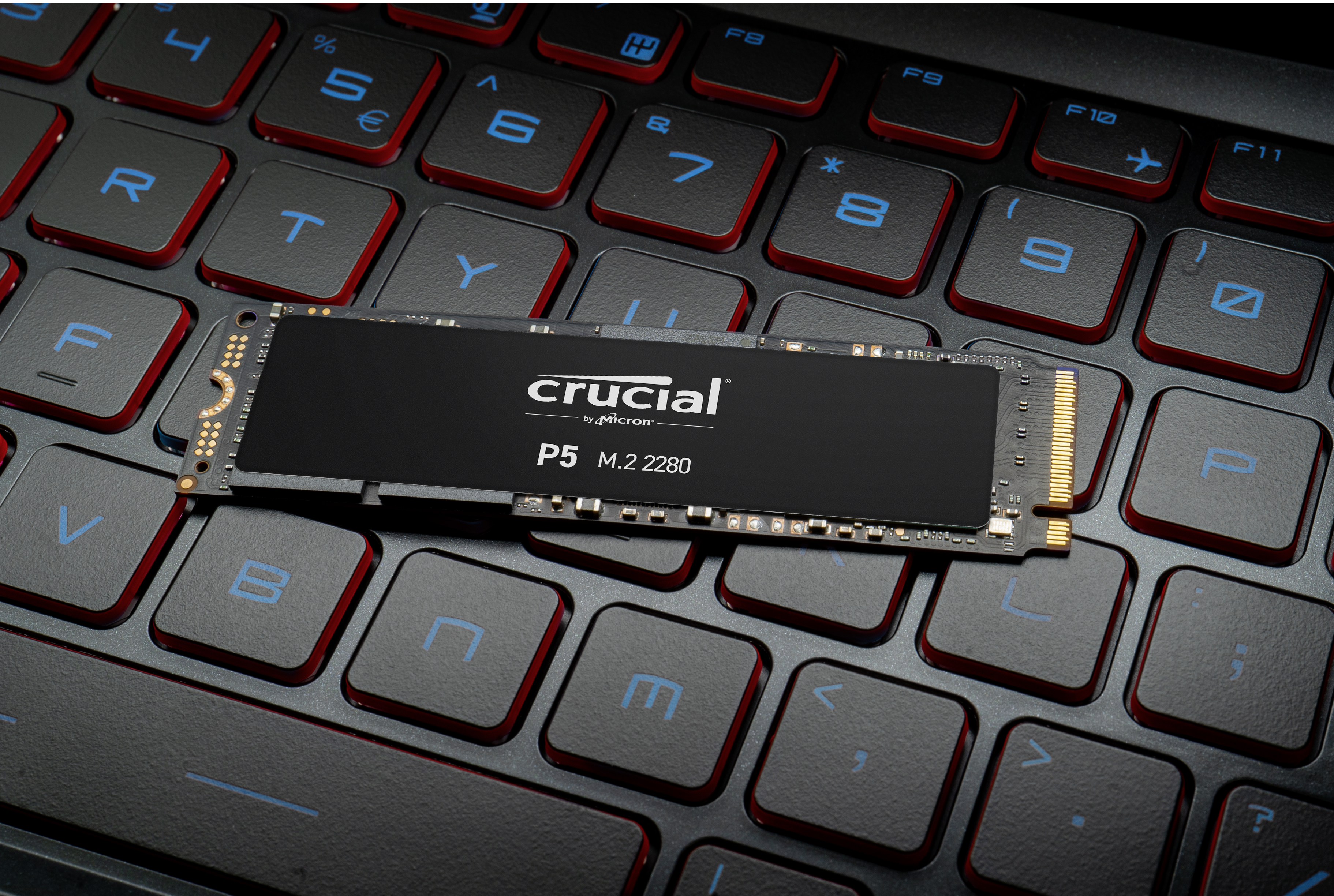 CRUCIAL P5 Festplatte, 1 M.2 via TB SSD PCIe, intern