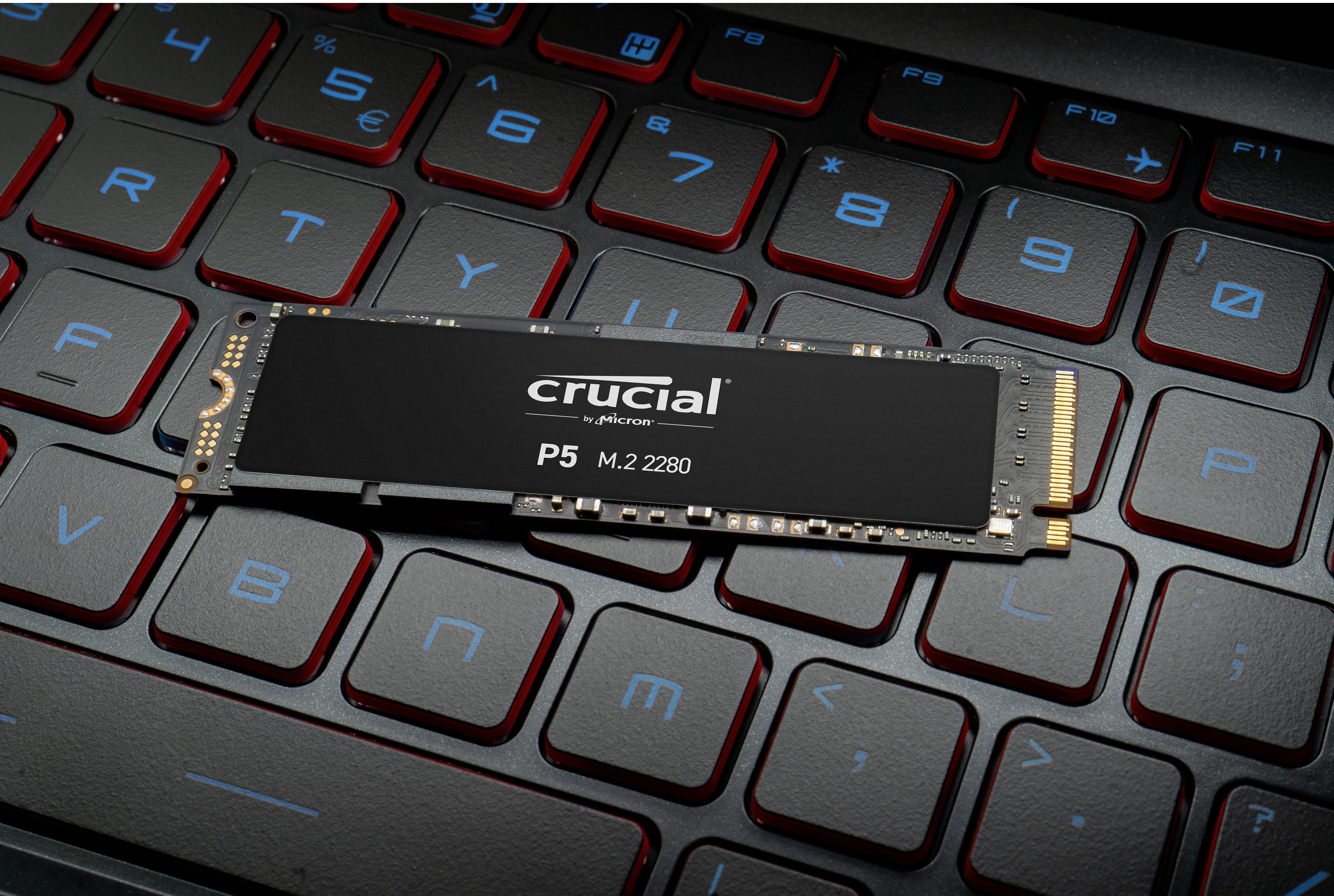 CRUCIAL P5 Festplatte, 1 TB SSD M.2 via PCIe, intern