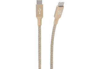 SCOSCHE StrikeLine Premium - Câble de chargement et de données USB-C (Or)