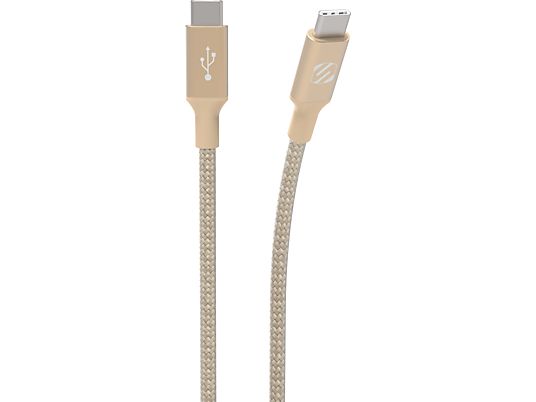 SCOSCHE StrikeLine Premium - Câble de chargement et de données USB-C (Or)