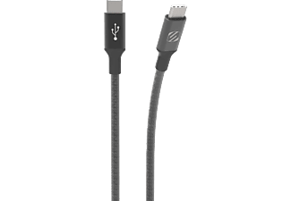SCOSCHE StrikeLine Premium - Câble de chargement et de données USB-C (Gris foncé)