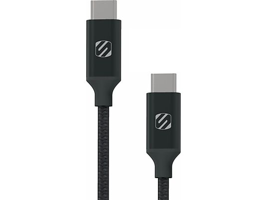 SCOSCHE StrikeLine Premium - Câble de chargement et de données USB-C (Gris foncé)