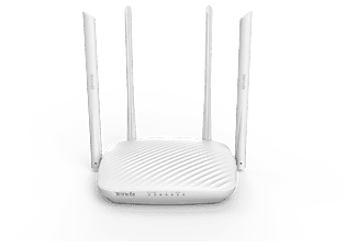 Router inalámbrico - Tenda F9, 600 Mbit/s, 4 antenas, 2.4 GHz, 4 puertos LAN, Blanco