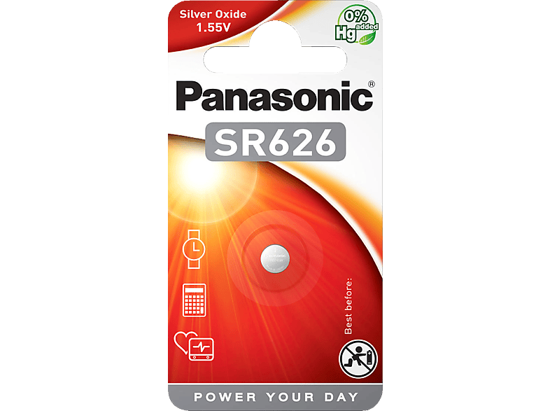 PANASONIC SR 626 SR626 Knopfzelle, SilberOxid, 1.55 Volt, 28 mAh Knopfzelle kaufen SATURN