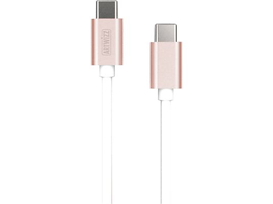 ARTWIZZ 0579-1807 - Ladekabel/Datenkabel USB-C (Roségold/Weiss)