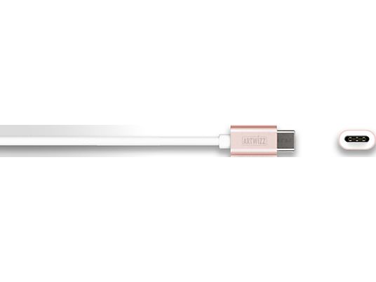 ARTWIZZ 0579-1807 - Cavo di ricarica e dati USB-C (Oro rosa/Bianco)