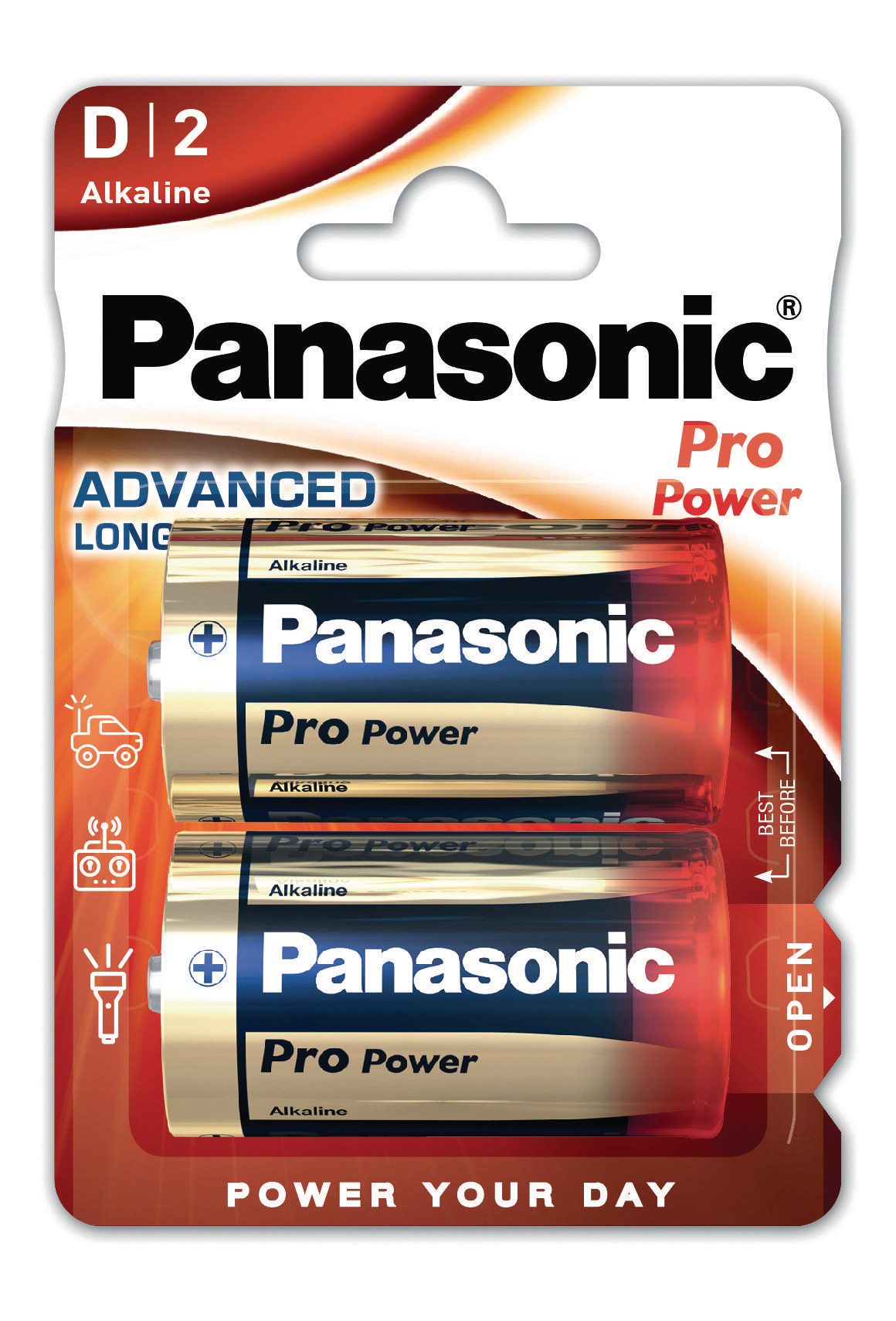 Batterie, Volt Alkaline, D 1.5 PANASONIC 00215999 LR20PPG/2BP