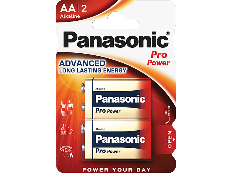 PANASONIC 00245970 6LR61PPG/2BP E-Block Batterie, Alkaline, 9 Volt | Batterien
