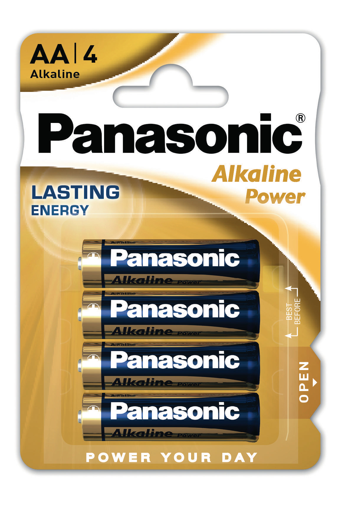 PANASONIC 00231999 LR6APB/4BP Volt Mignon Alkaline, 1.5 AA Batterie