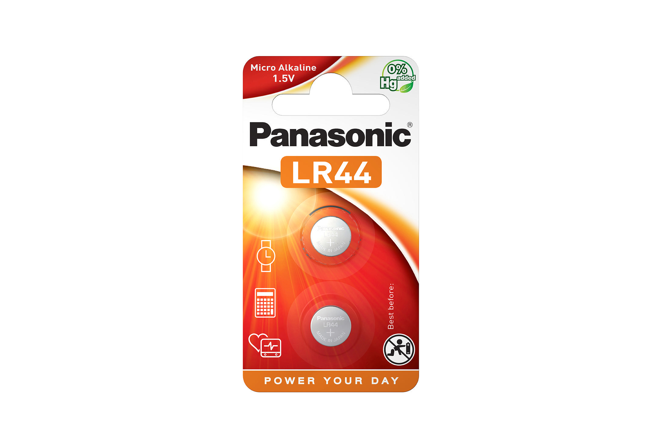 PANASONIC Volt 1.5 2B120571 LR44L/2BP Alkaline, Knopfzelle, LR44