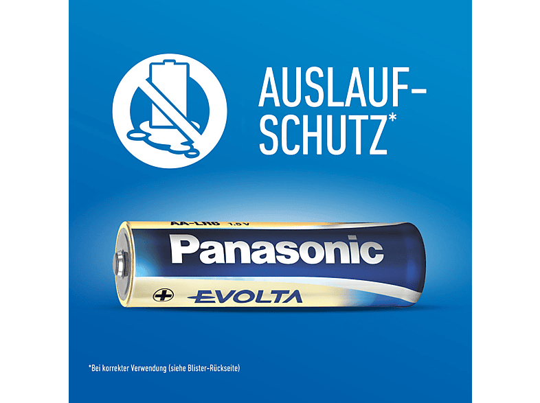 Thumbnail - PANASONIC LR03EGE/4BP Evolta AAA Batterie, Alkaline, 1.5 Volt