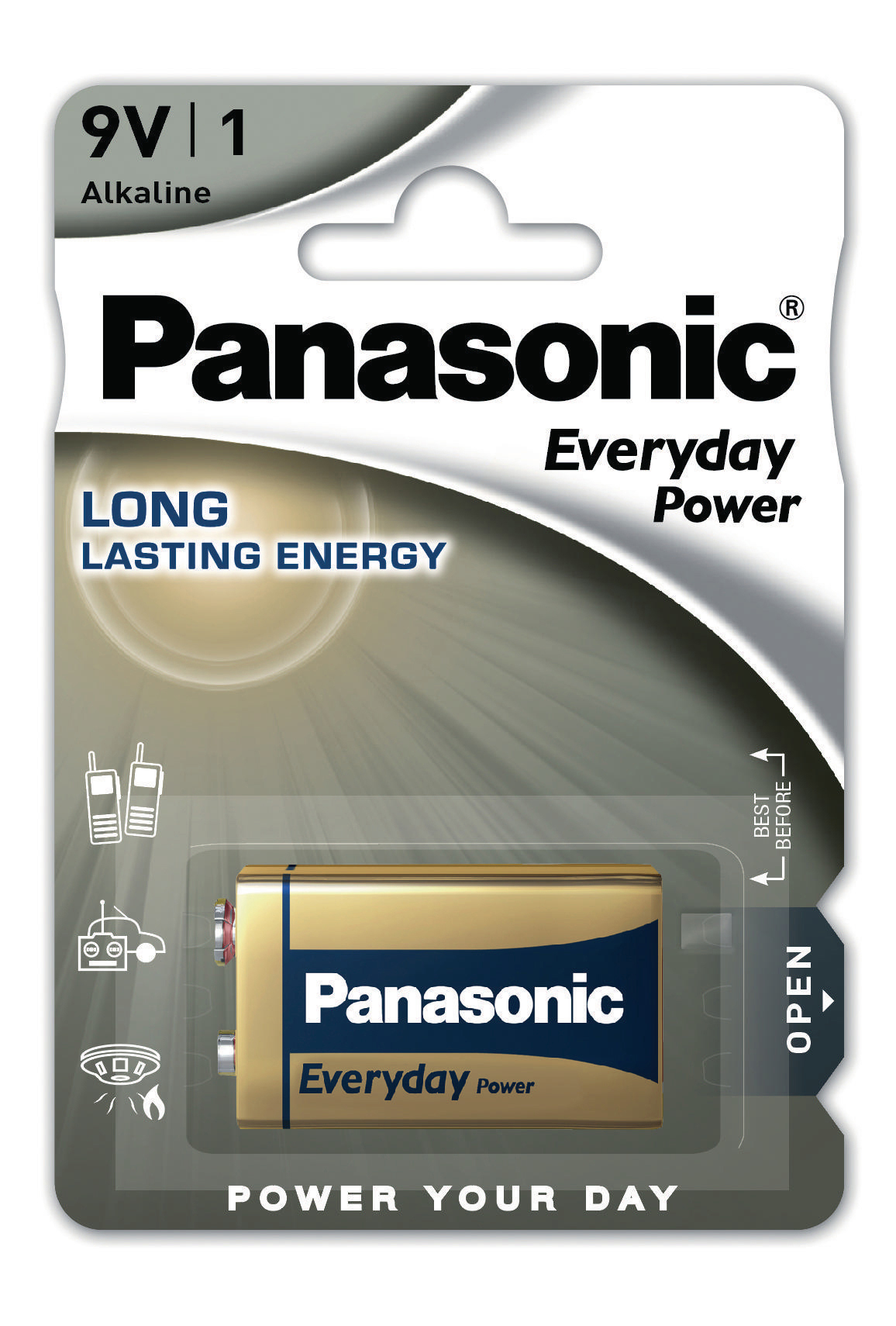 PANASONIC 6LF22EPS/1BP E-Block Batterie, Alkaline, Volt 9 1 Stück
