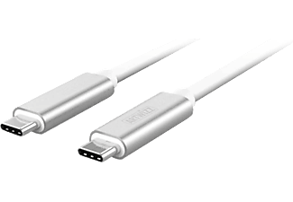 ARTWIZZ 8249-1592 - Ladekabel/Datenkabel USB-C (Silber/Weiss)