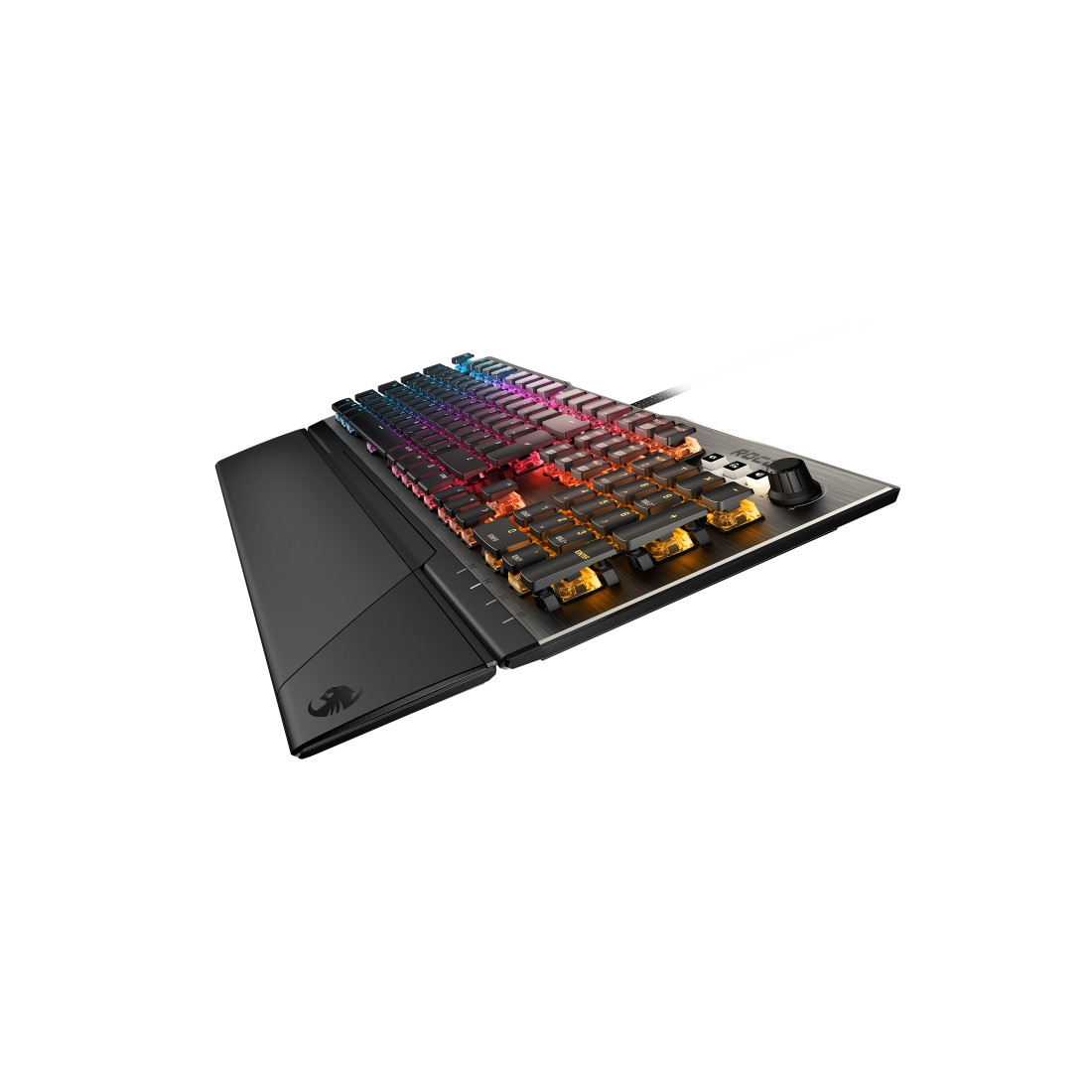 ROCCAT Vulcan 120 AIMO, Gaming Tastatur, Mechanisch, Titan Switch Mechanical taktil, kabelgebunden, Anthrazit