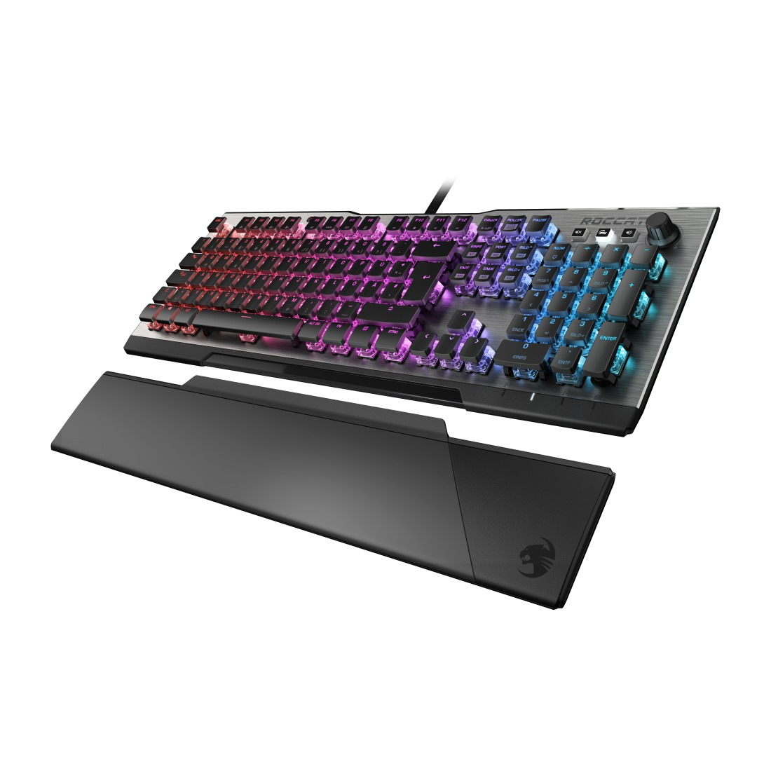 ROCCAT Vulcan 120 AIMO, Gaming Tastatur, Mechanisch, Titan Switch Mechanical taktil, kabelgebunden, Anthrazit