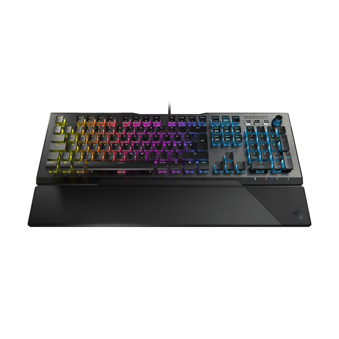 ROCCAT Vulcan 120 AIMO, Gaming Tastatur, Mechanisch, Titan Switch Mechanical taktil, kabelgebunden, Anthrazit