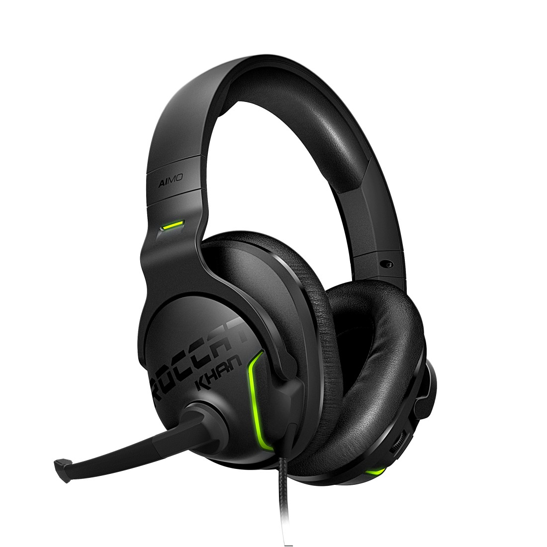 ROCCAT Khan Aimo 7.1, Over-ear Gaming Headset Schwarz