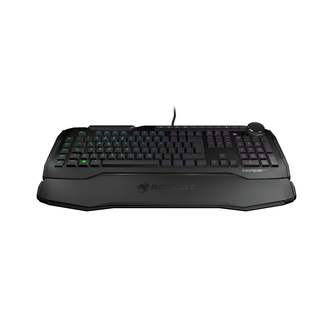 ROCCAT Horde AIMO, Gaming Tastatur, Rubberdome, kabelgebunden, Schwarz