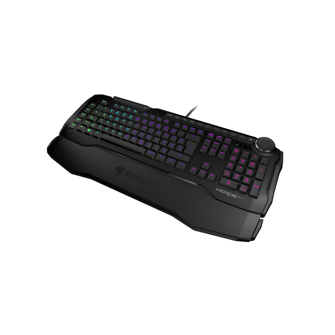 ROCCAT Horde AIMO, Gaming Tastatur, Rubberdome, kabelgebunden, Schwarz