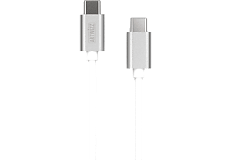 ARTWIZZ 7990-1567 - Câble de chargement et de données USB-C (Argent/Blanc)