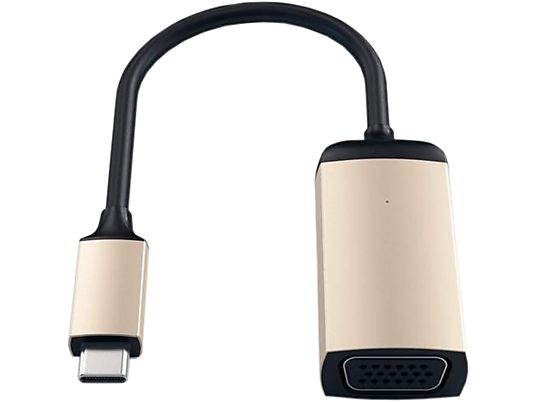 SATECHI ST-TCVGAG - Adaptateur USB-C vers VGA (Noir/Or)