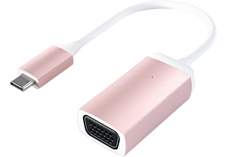 SATECHI ST-TCVGAR - Adapter USB-C zu VGA (Weiss/Rosegold)