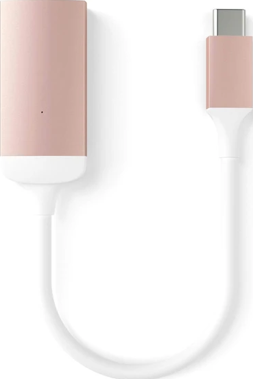 SATECHI ST-TCVGAR - Adattatore da USB-C a VGA (Bianco/Oro rosa)