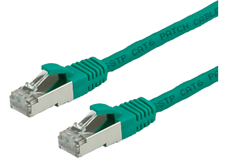 VALUE 21.99.1283 - Netzwerkkabel, 10 m, Cat-6, geschirmt, Grün