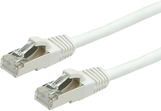 VALUE 21.99.1286 - Netzwerkkabel, 10 m, Cat-6, geschirmt, Weiss