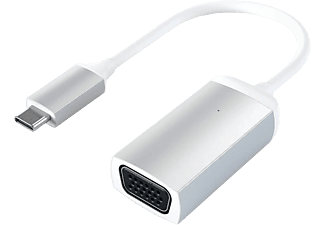 SATECHI ST-TCVGAS - Adaptateur USB-C vers VGA (Blanc/Argent)
