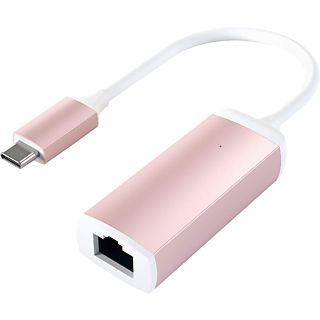 SATECHI ST-TCENR - Adapter USB-C zu Ethernet (Weiss/Rosegold)
