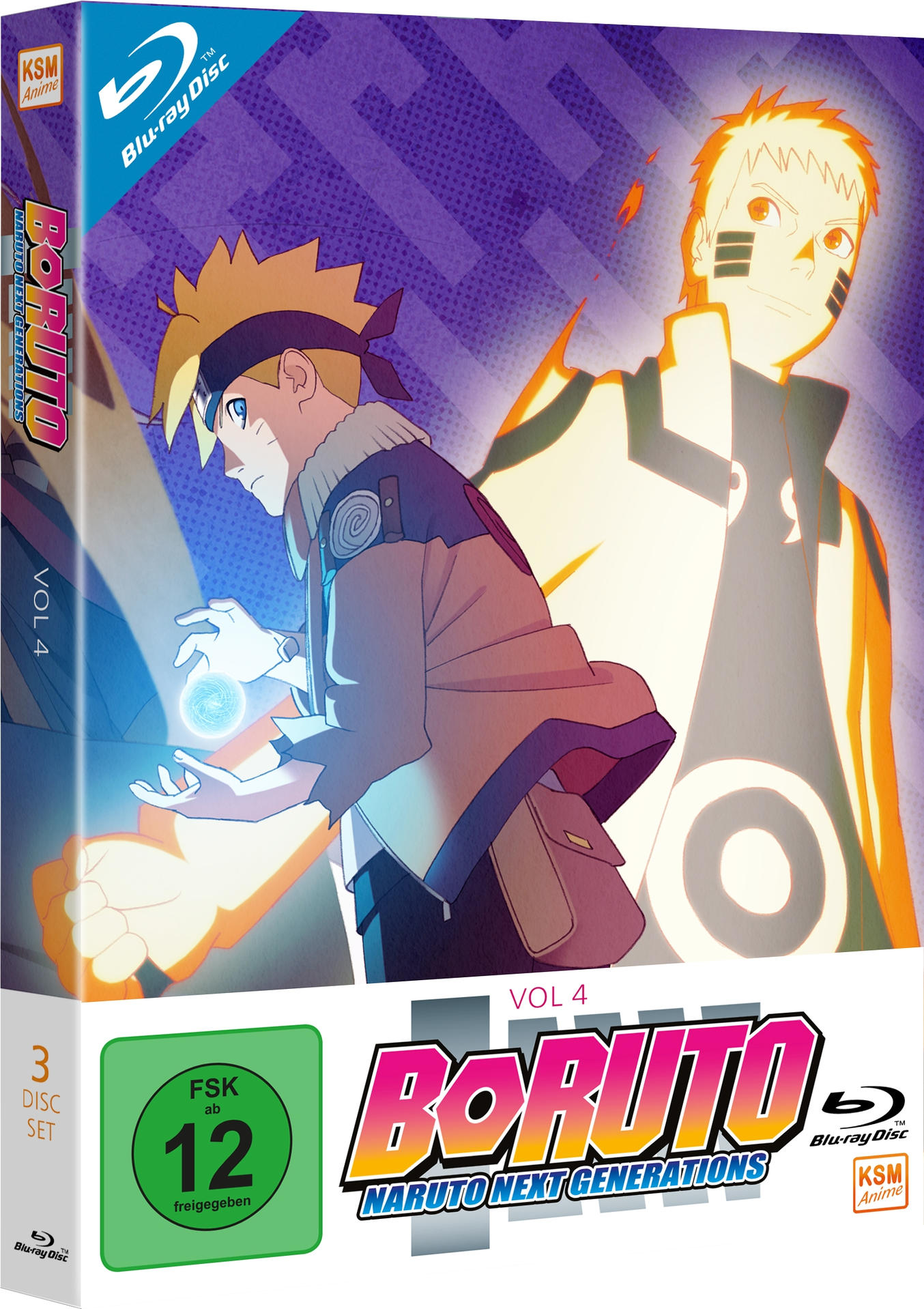 Anime Blu-ray-Box-Set von Boruto: Naruto Next Generations mit Anime-Charakteren.