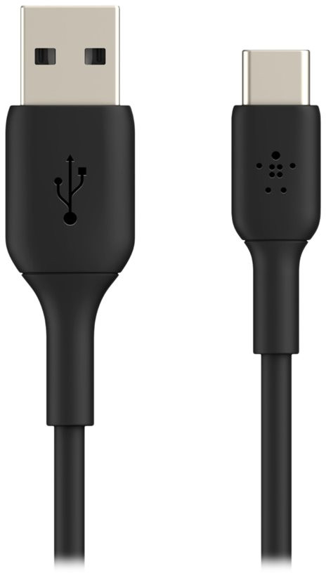 Black USB-C to USB-A charging cable. The cable is black, and the connectors are visible.