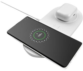 BELKIN Station de charge sans fil Dual Blanc (WIZ002VFBK)