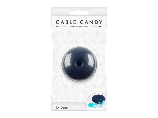 CABLE CANDY Donut - Scatola per cavi (Blu)