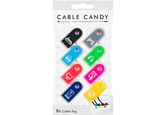 CABLE CANDY Cable Tag Mix - Kabelmanagement-Markierungen (Mehrfarbig)