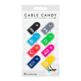 CABLE CANDY Cable Tag Mix - Kabelmanagement-Markierungen (Mehrfarbig)