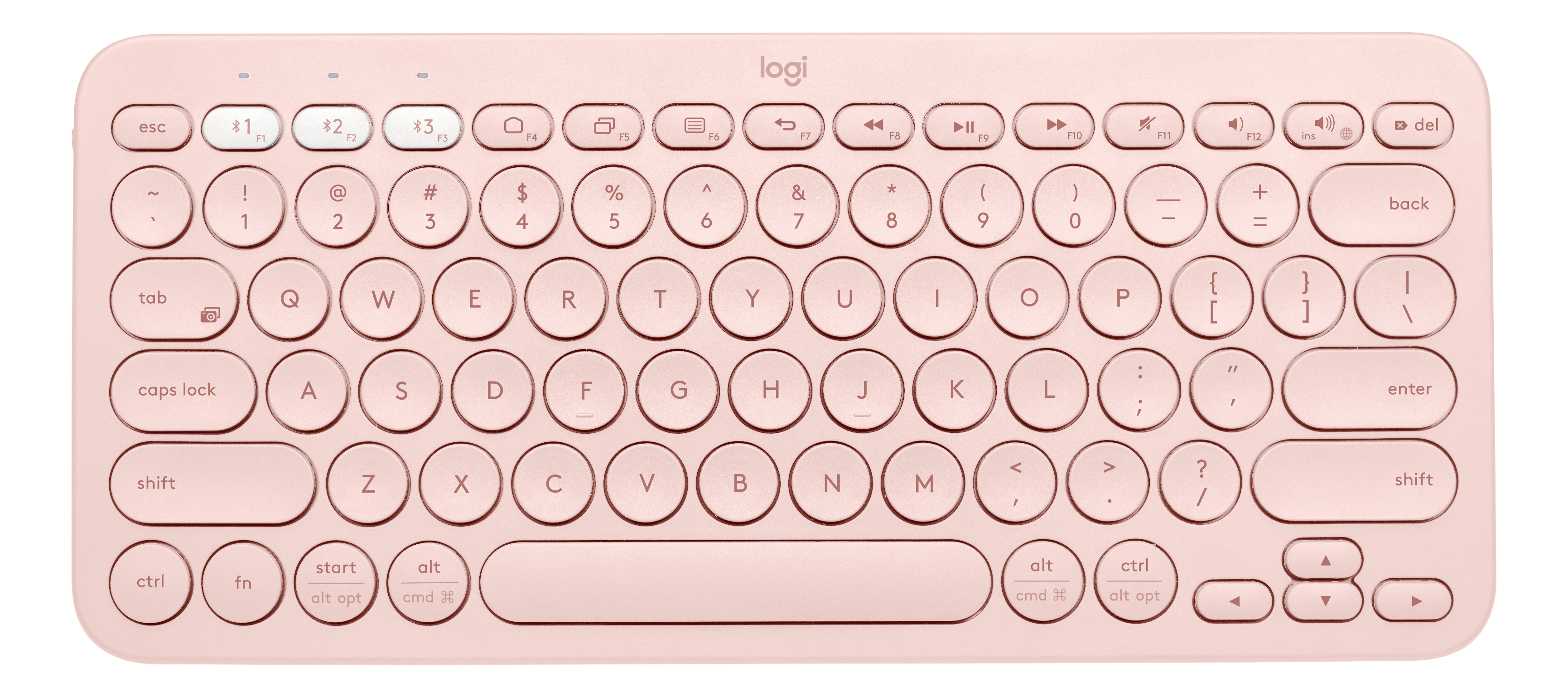 LOGITECH K380 Multidispositivo (Qwertz) Svizzero - Tastiera Bluetooth (Rosa)
