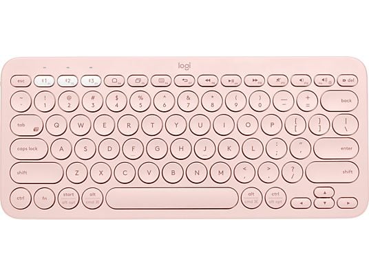 LOGITECH K380 Multi-Device (Qwertz) Schweizerisch - Bluetooth Tastatur (Rose)