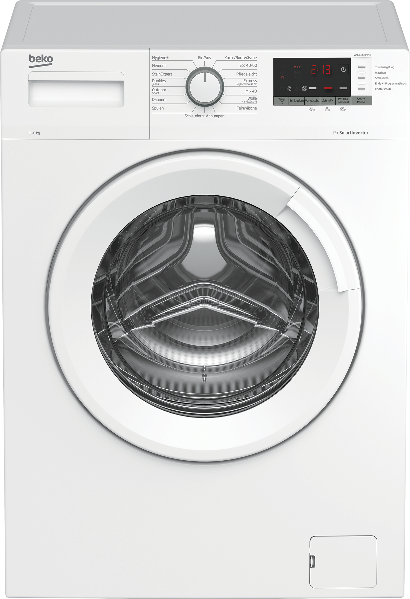 BEKO WML61433NPS1 Waschmaschine (6 kg, 1400 U/Min., D)