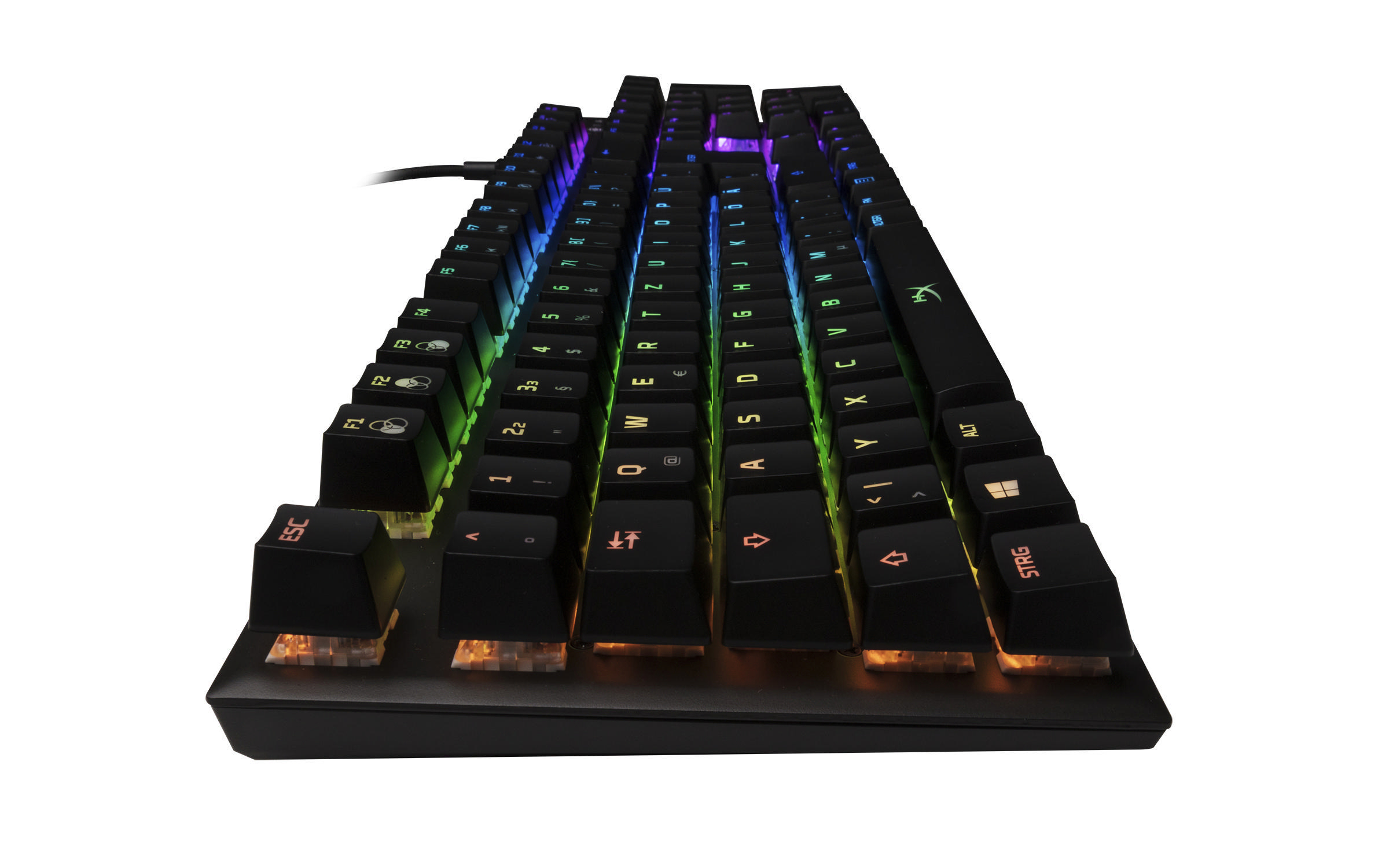 HYPERX Alloy FPS RGB Speed Silver, Gaming Tastatur, Mechanisch, Schwarz