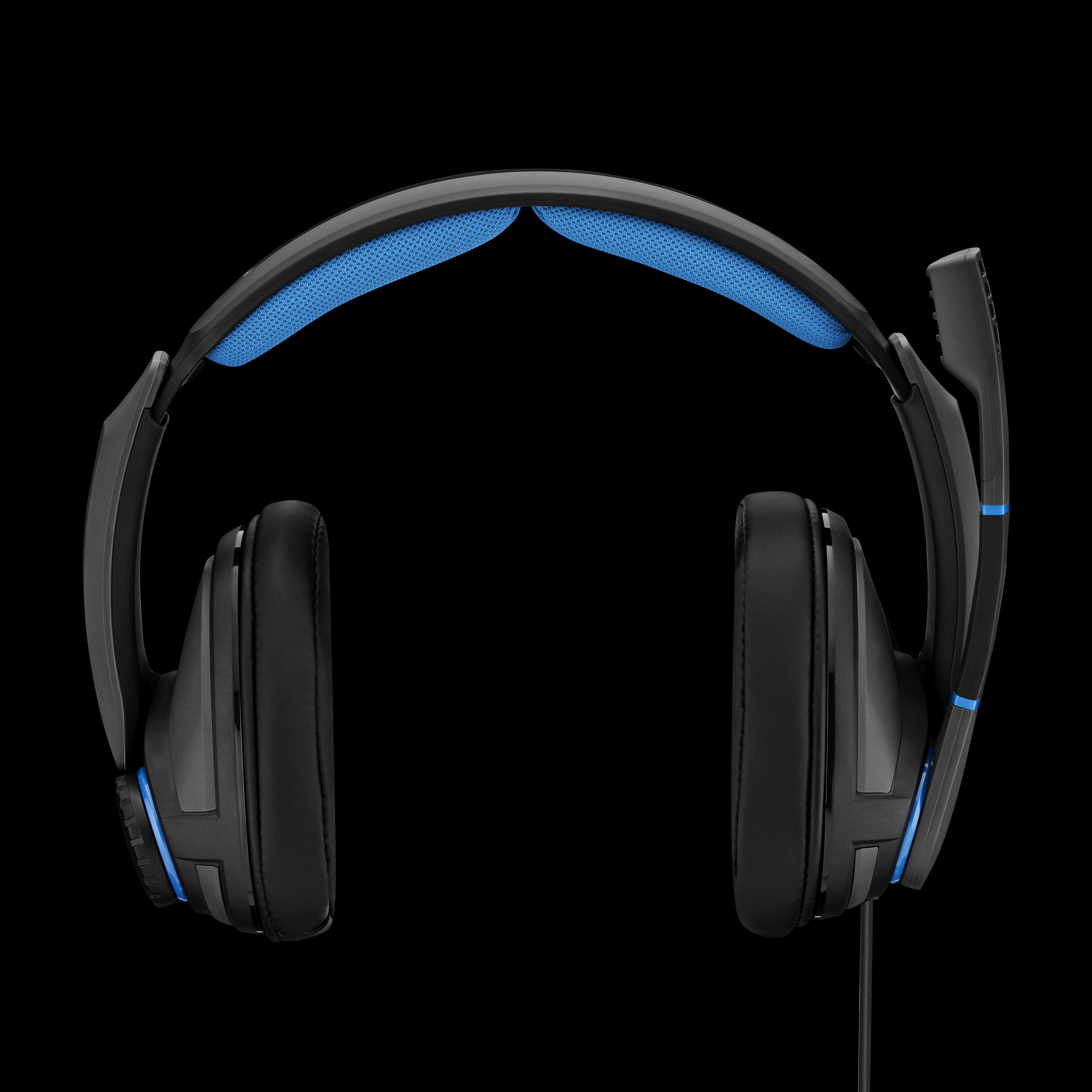 SENNHEISER Gaming Over-ear , Schwarz/Blau 300 Headset GSP EPOS