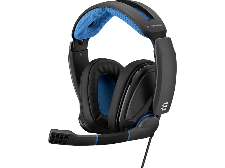 EPOS SENNHEISER GSP 300 , Over-ear Gaming Headset Schwarz/Blau | Gaming Headsets