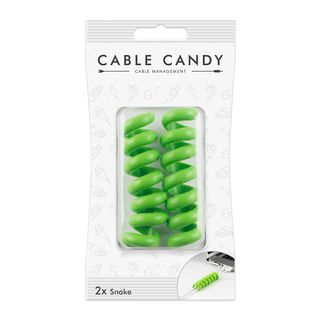 CABLE CANDY Snake - Fascetta per cavi a spirale (Verde)